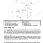 Case IH Steiger/Quadtrac 350–600 parking brake hydraulic circuit with pressure regulator components from the brakes and controls section