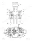 Case MX80C, MX90C, MX100C tractor brake system cutaway diagram with numbered master cylinders, lines and brake pack components