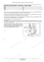 Case_SR220_SR250_SV250_SV300_TR320_TV380_Alpha_Series_Tier_4A_Skid_Steer_Compact_Track_Loader_Service_Manual_47540695.pdf-cab-doors-and-special-tools-90-2069-1.webp Case skid steer service manual page: cab door switch overview with safety explanation and override connector illustration