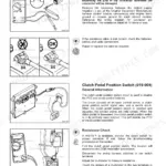 Cummins CM850 engine Clutch pedal position switch resistance check with a multimeter, Group 19 electronic controls
