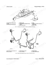 John_Deere_2350_2550_Tractor_Technical_Manual_TM4403.pdf-electrical-harnesses-instruments-lighting-315-1.webp John Deere 2350 and 2550 tractor transmission wiring harness and ground cable illustration from the Technical Manual