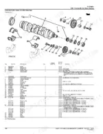 John_Deere_300D_310D_315D_Parts_Catalog_Backhoe_Loader_PC2321.pdf-engine-4039-174.webp John Deere 300D, 310D, 315D backhoe loader exploded view of the engine crankshaft, idler gears and main bearings