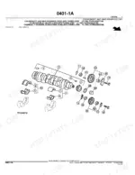 John_Deere_310G_310SG_315SG_Backhoe_Loader_Parts_Catalog_PC2755.pdf-engine-138.webp John Deere 310G, 310SG, 315SG backhoe loader exploded view of the crankshaft, main bearings and gears for the non-turbo engine