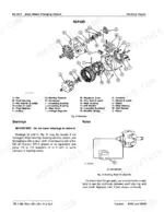 John Deere 8440, 8640 tractor alternator exploded view with rotor ground check