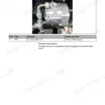 Kramer 2706, KT276 telehandler gear pump photo with labeled connection and small specification table