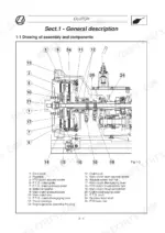 Landini_Powerfarm_Powershuttle_60-105_Training_Manual_3675939M2.pdf-clutch-102.webp Landini Powerfarm 60–105, Powershuttle 75–105 tractor clutch assembly and components drawing with parts list