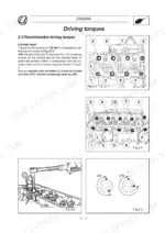 Landini_Powerfarm_Powershuttle_60-105_Training_Manual_3675939M2.pdf-engine-91.webp Landini Powerfarm 60–105, Powershuttle 75–105 tractor cylinder head tightening sequence figures with 110 Nm and angle turns
