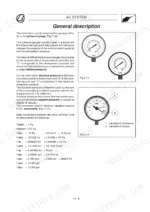 Landini Vision 80, 90, 100 tractor AC system general description with pressure gauge illustrations