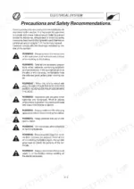 Landini Vision 80, 90, 100 tractor electrical system precautions and safety warnings page