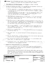Liebherr A 900, A 902, A 912, A 922, A 942 hydraulic excavator air pressure system description and operating principle page, travel brake valve text