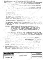Liebherr A 900, A 902, A 912, A 922, A 942 hydraulic excavator electrical system general information on charging, starting and accessory circuits