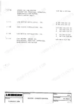 Liebherr A 900, A 902, A 912, A 922, A 942 hydraulic excavator heater and climate control subgroup index with cab heater installation entries