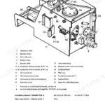 Liebherr R900, R902, R912, R922, R932, R942 Litronic hydraulic excavator Tank configuration drawing with hydraulic and fuel tank parts list