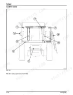 Massey_Ferguson_9690_9790_Workshop_Service_Manual_Combine_4283065M1.pdf-general-information-12.webp Massey Ferguson 9690, 9790 combine safety sign locations, front view drawing