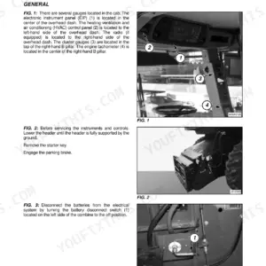 Massey Ferguson 9895 rotary combine cab instruments and controls overview with gauge locations