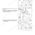 Miller Condor GC260 GC300 sprayer engine hood removal steps 7-9 with lifting straps (section 90.105)