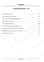 New_Holland_230_330_340_BigBaler_Square_Baler_Service_Manual_47969453.pdf-electrical-system-245-1.webp New Holland BigBaler 230–340 square baler Electrical systems contents list with section codes, titles and page numbers