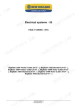 New_Holland_230_330_340_BigBaler_Square_Baler_Service_Manual_47969453.pdf-fault-codes-dtc-676-1.webp New Holland BigBaler 230–340 square baler Electrical systems section title page for fault codes (DTC) with applicable model variants