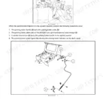 New Holland Boomer 45/50/55 compact tractor parking brake handle, cable and linkage exploded view