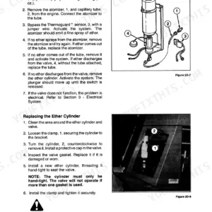 New Holland 9030 Bidirectional tractor fuel system ether cold start cylinder inspection