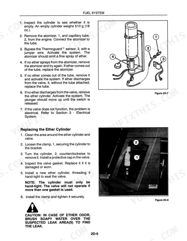 New_Holland_9030_Service_Manual_Biderectional_Tractor_40903000.pdf-9030e-fuel-and-induction-system-243-1.webp New Holland 9030 Bidirectional tractor fuel system ether cold start cylinder inspection