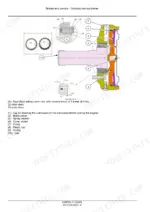 New_Holland_9050L_9070L_9070M_Service_Manual_Grape_Harvester_51697921.pdf-brakes-and-controls-593-1.webp New Holland 9050L, 9070L, 9070M grape harvester brake disc stack cross-section with numbered parts and callouts