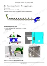 New_Holland_9050L_9070L_9070M_Service_Manual_Grape_Harvester_51697921.pdf-crop-storage-unloading-6344-1.webp New Holland 9050L, 9070L, 9070M grape harvester auger spiral drawing and four close-up views of auger adjustment