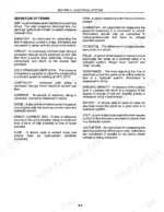 New_Holland_9184_9384_9484_9684_9884_Repair_Manual_Tractor_86608042.pdf-electrical-system-321-1.webp New Holland 9184, 9384, 9484, 9684, 9884 tractor electrical glossary page with definitions of terms such as amp, ohm, relay and volt
