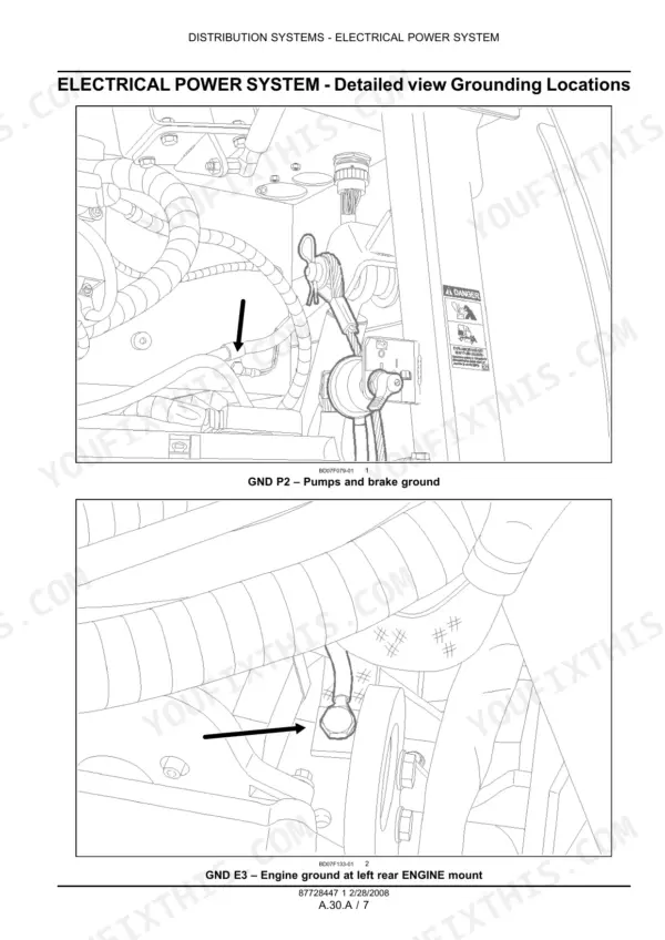 New Holland D85B and D95B crawler dozer ground location photos