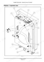 New_Holland_D85B_D95B_Tier_3_Crawler_Dozer_Repair_Manual_87728447NA.pdf-engine-fuel-air-intake-cooling-and-lubrication-854-1.webp New Holland D85B and D95B crawler dozer radiator exploded view