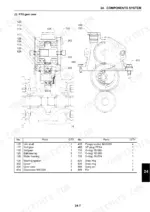 New_Holland_E135BSR_Service_Manual_Hydraulic_Excavator_84396007A.pdf-components-system-280-1.webp New Holland E135BSR excavator PTO gear case exploded diagram with parts table