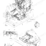 New Holland E160C Blade Runner excavator air conditioner piping layout with numbered parts and detail views