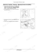 New_Holland_E60C_Service_Manual_Mini_Excavator_51663427.pdf-electronic-modules-1456.webp New Holland E60C mini excavator machine control unit removal steps with cover and connector photos