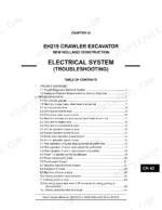 New_Holland_EH215_Crawler_Excavator_Service_Manual_6-75780NA.pdf-electrical-troubleshooting-758-1.webp New Holland EH215 crawler excavator Electrical system troubleshooting chapter title page with contents