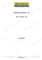 New_Holland_H8040_Self-Propelled_Windrower_Service_Manual_47487694.pdf-fault-codes-dtc-1245-1.webp New Holland H8040 windrower Electrical systems section title page for fault codes (DTC) with the serial number range