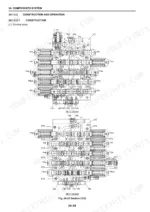 New_Holland_Kobelco_E265BJ_Hino_J05E-TB_Service_Manual_Excavator_Diesel_Engine_84176535.pdf-components-system-269-1.webp New Holland E265BJ excavator control valve cross-section views with labeled ports and numbered parts