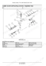 New_Holland_L218_L220_Skid_Steer_Loader_Service_Manual_47711684.pdf-boom-bucket-self-leveling-and-coupler-hydraulics-419-1.webp New Holland L218 and L220 skid steer exploded view of self-leveling valve body with plugs, spools, springs and O-rings