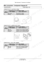 New_Holland_L218_L220_Skid_Steer_Loader_Service_Manual_47711684.pdf-connector-diagrams-732-1.webp New Holland L218 and L220 skid steer wire connector pin tables with glow relay diode and water-in-fuel switch connectors