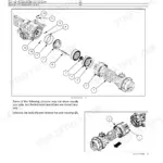 New Holland LM6.32–LM9.35 telehandler hydraulic service brake disassembly steps