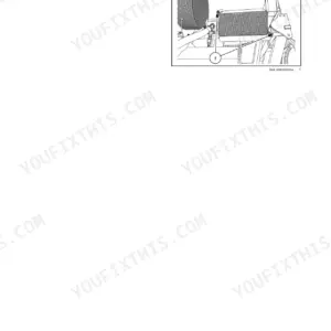New Holland P2350, P3440, P3550, P4460, P4580, P4760, P4950 air cart alternator access bolts removal step with callout photo