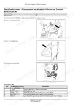 New Holland Speedrower 220, 260 windrower UCM location photos and connector pin table