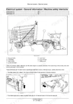 New_Holland_Stack_Cruiser_102_103_105_Tier_4B_Final_Service_Manual_Bale_Wagon_48190534.pdf-electrical-control-systems-1278-1.webp New Holland StackCruiser 102, 103, 105 bale wagon side view with numbered safety interlock parts