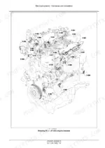 New Holland T4.85–T4.115 tractor left-hand engine wiring harness drawing