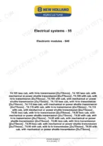 New Holland T4.85–T4.115 tractor electronic modules chapter