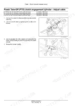 New_Holland_T4.90_T4.100_T4.110_T4.120_Service_Manual_Tractor_47878245.pdf-clutch-183-1.webp New Holland T4.90-T4.120 tractor cable adjustment steps with two photos of numbered clutch cylinder parts