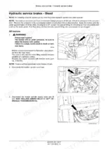 New_Holland_T7.290_T7.315_AutoCommand_Tier_4B_Finals_Service_Manual_Tractor_48193174.pdf-brakes-and-controls-884.webp New Holland T7.290, T7.315 tractor brake system bleeding procedure with pressure warning and hose connection photos