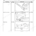 New Holland T8.270-T8.385 Series tractor parking brake valve torque specifications with wrench illustrations