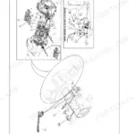 New Holland TD5.65–TD5.115 tractor service and parking brake controls exploded view