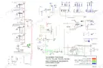 New Holland TG215-TG305 tractor hydraulic schematic poster, standard flow