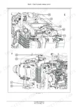 New Holland TK4.90–TK4.110M crawler tractor clutch hydraulic release lines in the engine bay